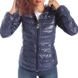 Women's Navy Puffer Jacket EMPORIO  ARMANI